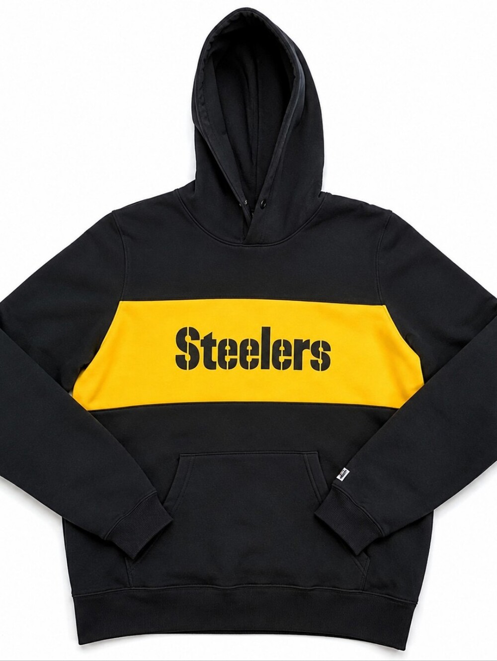 Pittsburgh Steelers Black Yellow Hoodie Men’s Large NFL